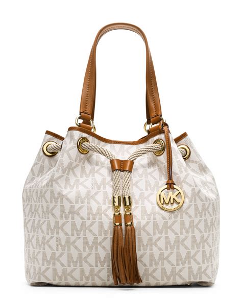 michael michael kors tote white|Michael Kors outlet white purse.